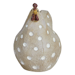 Статуэтка курица с текстурной поверхностью бежевого цвета Rustic Chicken варинант исполнения - 1 | Loft Concept в Волгограде