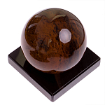 Настольный письменный набор с часами из природного камня обсидиана Royal Set варинант исполнения - 6 | Loft Concept в Волгограде