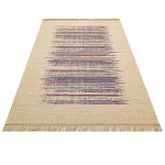 Ковер с геометрическим узором из комбинированного состава Full rhythm варинант исполнения - 3 | Loft Concept в Волгограде