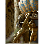 Чаша с орнаментом на бронзовых ножках в виде ангелов Eden Garden варинант исполнения - 6 | Loft Concept в Волгограде