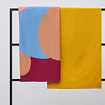 Плед из хлопка с абстрактным принтом Elysian Flow Ember варинант исполнения - 7 | Loft Concept в Волгограде