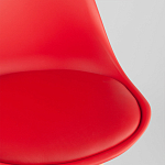 Стул с основой из пластика и мягким сиденьем Arvika Red варинант исполнения - 8 | Loft Concept в Волгограде