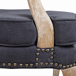 Кресло Aubrey Classical Armchair dark grey velour варинант исполнения - 6 | Loft Concept в Волгограде