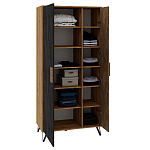 Шкаф двухдверный с 2-мя отделами с полками Stone Effect варинант исполнения - 4 | Loft Concept в Волгограде