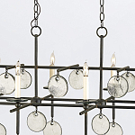 Люстра подвесная с 8-ю лампами и стеклянными круглыми подвесками Currey & Company варинант исполнения - 6 | Loft Concept в Волгограде