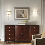 Бра вертикальное с белым полукруглым плафоном и длинным стержнем S Kichler варинант исполнения - 15 | Loft Concept в Волгограде