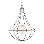 Подвесной светильник из тонких прутьев в форме колокола Forged Thin Rods варинант исполнения - 1 | Loft Concept в Волгограде