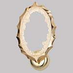 Бра овальное светодиодное с золотистым каркасом Ring of Fire варинант исполнения - 1 | Loft Concept в Волгограде