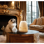 Настольная лампа в форме трапеции из натурального камня Soft Glow of Stone варинант исполнения - 5 | Loft Concept в Волгограде