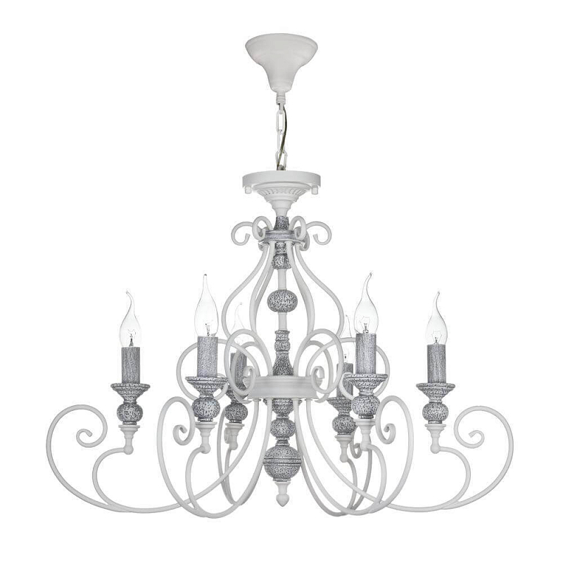 Люстра Mocenigo Chandelier White Белый Серый Люстра Mocenigo Chandelier White Белый Серый в Волгограде | Loft Concept