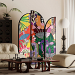 Ширма цветочный принт Colored Partition варинант исполнения - 2 | Loft Concept в Волгограде