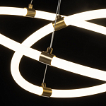 Люстра подвесная с двумя пересекающимися белыми светодиоидными кольцами Luke Lampco Tracer Lamp варинант исполнения - 5 | Loft Concept в Волгограде