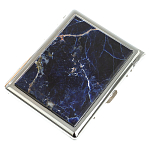 Портсигар на 10 сигарет с газовой зажигалкой из натурального камня Содалит Stone Cigarettes Cases варинант исполнения - 1 | Loft Concept в Волгограде