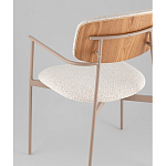 Стул Doe с подклокотниками молочный варинант исполнения - 3 | Loft Concept в Волгограде