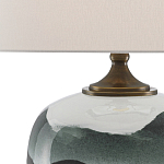 Настольная лампа с волнистым принтом Green Wavy Lamp варинант исполнения - 1 | Loft Concept в Волгограде