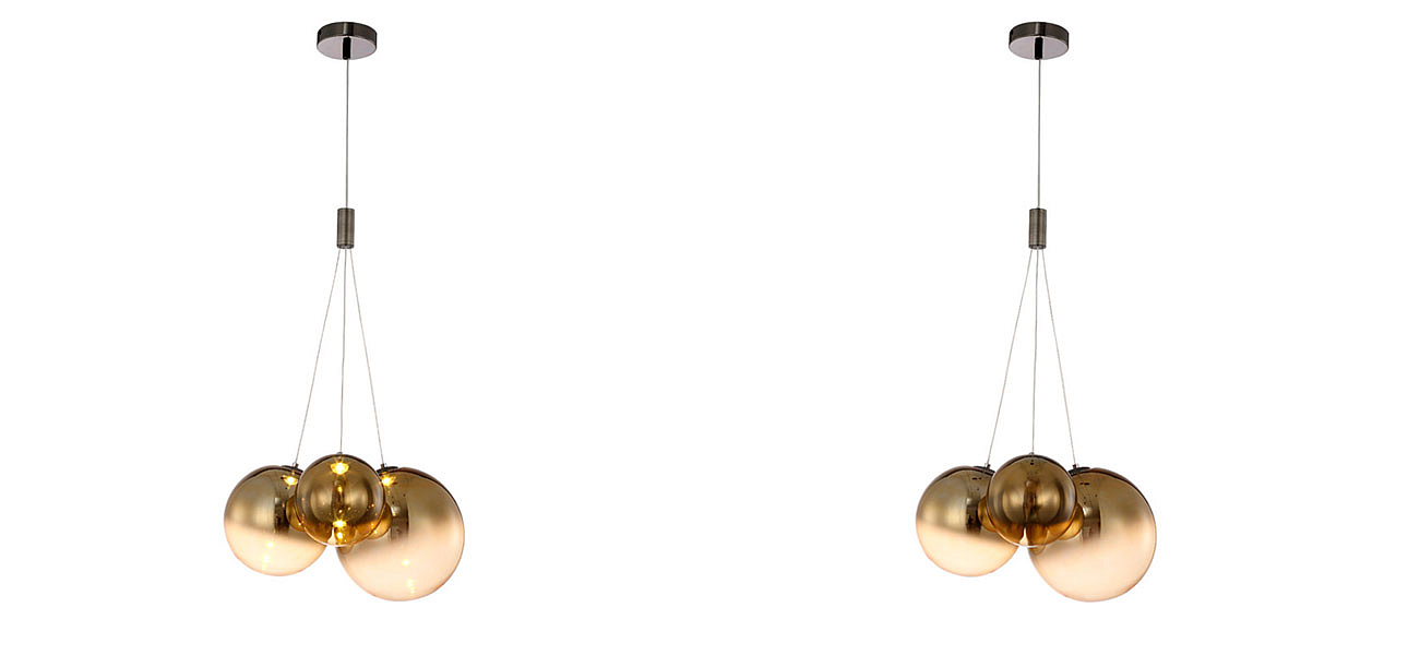 Светильник подвесной Golden balls lamp Светильник подвесной Golden balls lamp - Loft-Concept в Волгограде