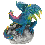 Декоративная статуэтка Дракон Blue Multicolor Dragon Statuette варинант исполнения - 2 | Loft Concept в Волгограде
