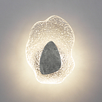 Бра с волнообразным стеклянным плафоном и вставкой из мрамора Liquid Stone варинант исполнения - 3 | Loft Concept в Волгограде