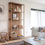 Стеллаж из дерева и метала Furniture Gutter and Lattice Rack варинант исполнения - 7 | Loft Concept в Волгограде