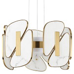 Люстра с мраморными вставками Marble Plates варинант исполнения - 1 | Loft Concept в Волгограде