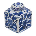 Ваза с крышкой в китайском стиле Oriental Blue & White Ornament Vases варинант исполнения - 1 | Loft Concept в Волгограде