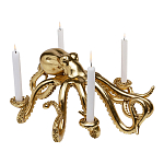 Большой Подсвечник золотой Осьминог Gold Octopus Candlestick  варинант исполнения - 1 | Loft Concept в Волгограде