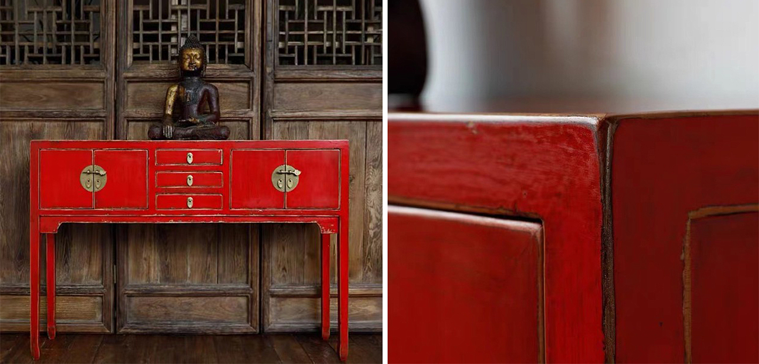 Красная Консоль в Китайском Стиле Red Console Chinese Красная Консоль в Китайском Стиле Red Console Chinese - Loft-Concept в Волгограде