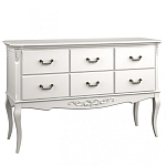 Консоль белая из массива бука с ящиками в стиле прованс White Provence варинант исполнения - 1 | Loft Concept в Волгограде