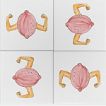 Плитка дизайнерская с узором Лимон варинант исполнения - 1 | Loft Concept в Волгограде