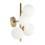 Бра с золотым основанием и 5-ю белыми шарообразными плафонами Bubble варинант исполнения - 2 | Loft Concept в Волгограде