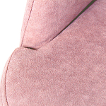 Банкетка пыльно-розовый велюр со спинкой и подлокотниками на 4-х деревянных ножках Aurora Pink варинант исполнения - 2 | Loft Concept в Волгограде