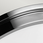 Потолочный светильник для ванных комнат цвета хром с вытянутым плафоном из молочного стекла Feiss варинант исполнения - 4 | Loft Concept в Волгограде