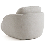 Полукруглое кресло из обивки меланж Halle Melange Armchair варинант исполнения - 7 | Loft Concept в Волгограде