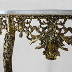 Консоль из бронзы с мраморной столешницей Bronze Console варинант исполнения - 1 | Loft Concept в Волгограде