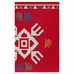 Плед хлопковый по мотивам чувашских орнаментов Ural and Siberian Patterns варинант исполнения - 1 | Loft Concept в Волгограде