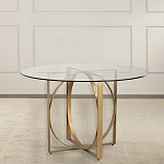 Стол обеденный круглый с основанием из 2-х пересекающихся колец Modern Geometric Silhouette варинант исполнения - 2 | Loft Concept в Волгограде