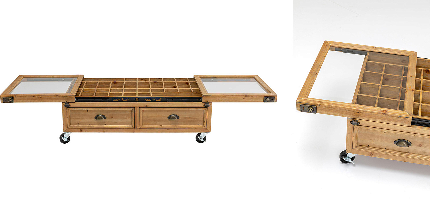 Кофейный стол Wooden Storage Space Кофейный стол Wooden Storage Space - Loft-Concept в Волгограде
