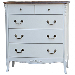 Высокий деревянный комод в стиле прованс Montmartre Provence Chest of Drawers варинант исполнения - 1 | Loft Concept в Волгограде