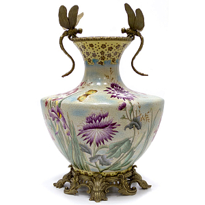 Фарфоровая ваза Two Dragonflies