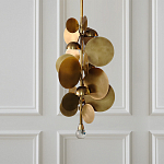 Люстра креативная из дисков цвета латунь Constellation Light and Style варинант исполнения - 2 | Loft Concept в Волгограде