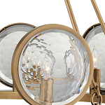 Люстра круглая с прозрачными рельефными плафонами Crystal Prism варинант исполнения - 2 | Loft Concept в Волгограде