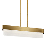 Люстра подвесная прямоугольная цвета латунь Kichler варинант исполнения - 1 | Loft Concept в Волгограде