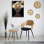 Бра в форме диска из натурального камня с декоративным центральным элеменом Cryptocrystalline Stone варинант исполнения - 2 | Loft Concept в Волгограде