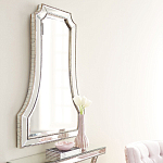 Зеркало в серебристой фигурной раме Silver Reflection варинант исполнения - 4 | Loft Concept в Волгограде