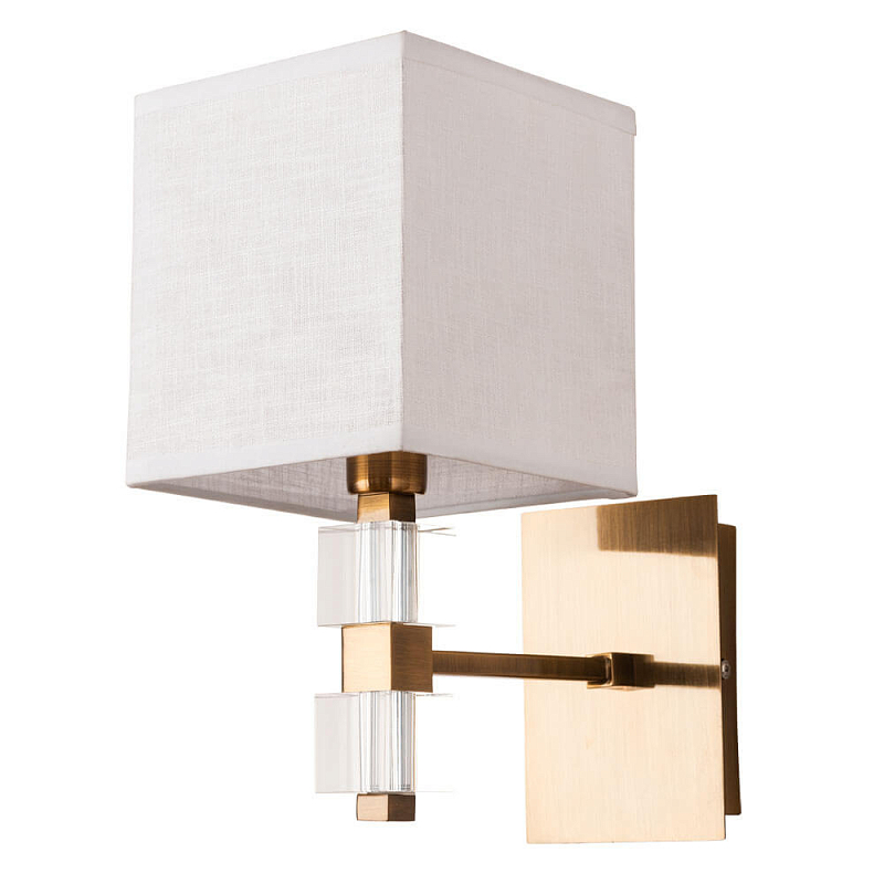 Бра Tradonico Sconces Brass Латунь Белый Прозрачный Бра Tradonico Sconces Brass Латунь Белый Прозрачный в Волгограде | Loft Concept