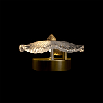 Бра в форме прозрачного стеклянного цветка с рельефной текстурой Textured Glass варинант исполнения - 12 | Loft Concept в Волгограде