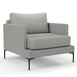 Мебельная ткань Шенилл серый цвет 138 см T4-29 варинант исполнения - 3 | Loft Concept в Волгограде