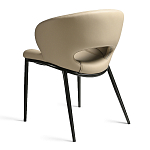 Стул обеденный кремовый из экокожи Futuristic Chair варинант исполнения - 2 | Loft Concept в Волгограде