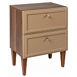 Тумба прикроватная бежевая из массива бука с 2-мя ящиками Wenge Light варинант исполнения - 1 | Loft Concept в Волгограде