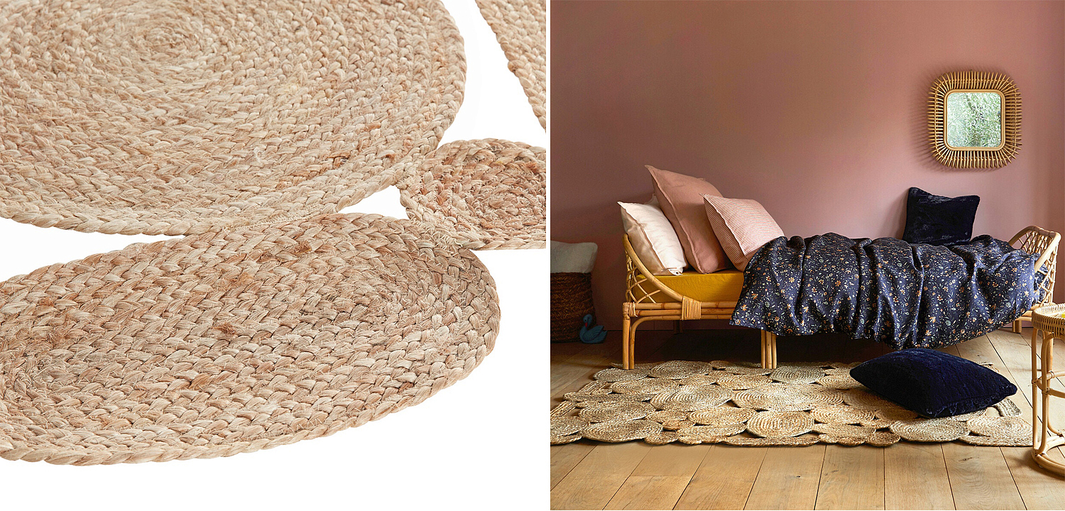 Ковер Carpet Jute Circles 100% джут Ковер Carpet Jute Circles 100% джут - Loft-Concept в Волгограде